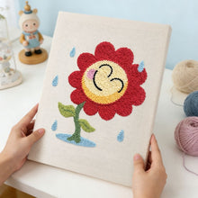 Afbeelding in Gallery-weergave laden, Punch Needle Pakket met frame - Vreugde op Regenachtige Dag