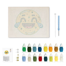 Afbeelding in Gallery-weergave laden, Punch Needle Pakket met frame - Emoji Plezier