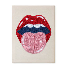 Afbeelding in Gallery-weergave laden, Punch Needle Pakket met frame - Elektrische Lippen