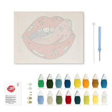Afbeelding in Gallery-weergave laden, Punch Needle Pakket met frame - Sterrenkus