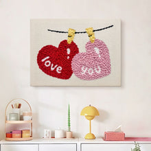 Afbeelding in Gallery-weergave laden, Punch Needle Pakket met frame - Liefde in de Lucht