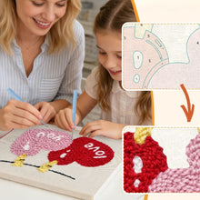 Afbeelding in Gallery-weergave laden, Punch Needle Pakket met frame - Liefde in de Lucht