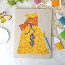 Afbeelding in Gallery-weergave laden, Punch Needle Pakket met frame - Gouden Geluk