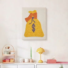 Afbeelding in Gallery-weergave laden, Punch Needle Pakket met frame - Gouden Geluk