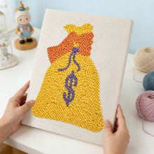 Afbeelding in Gallery-weergave laden, Punch Needle Pakket met frame - Gouden Geluk