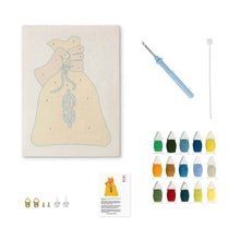 Afbeelding in Gallery-weergave laden, Punch Needle Pakket met frame - Gouden Geluk