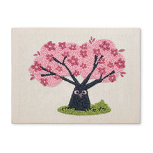 Afbeelding in Gallery-weergave laden, Punch Needle Pakket met frame - Kersenboom met Uilen