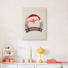 Afbeelding in Gallery-weergave laden, Punch Needle Pakket met frame - Lachende Kerstman
