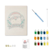 Afbeelding in Gallery-weergave laden, Punch Needle Pakket met frame - Lachende Kerstman