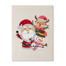 Afbeelding in Gallery-weergave laden, Punch Needle Pakket met frame - Kerstman en Vrienden