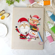 Afbeelding in Gallery-weergave laden, Punch Needle Pakket met frame - Kerstman en Vrienden