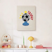 Afbeelding in Gallery-weergave laden, Punch Needle Pakket met frame - Voetbaltrofee