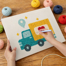 Afbeelding in Gallery-weergave laden, Punch Needle Pakket met frame - Liefdesbezorging