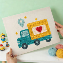 Afbeelding in Gallery-weergave laden, Punch Needle Pakket met frame - Liefdesbezorging