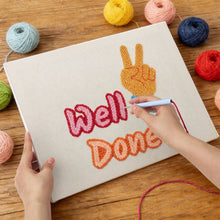 Afbeelding in Gallery-weergave laden, Punch Needle Pakket met frame - Well Done