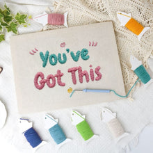 Afbeelding in Gallery-weergave laden, Punch Needle Pakket met frame - You've Got This