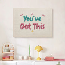 Afbeelding in Gallery-weergave laden, Punch Needle Pakket met frame - You've Got This
