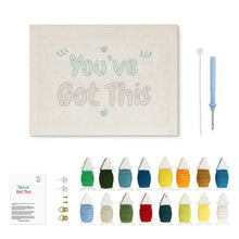 Afbeelding in Gallery-weergave laden, Punch Needle Pakket met frame - You've Got This