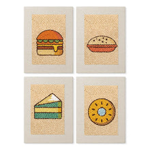Afbeelding in Gallery-weergave laden, Punch Needle Set (4 stuks) met frames - Streetfood 2