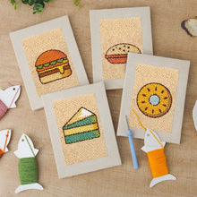Afbeelding in Gallery-weergave laden, Punch Needle Set (4 stuks) met frames - Streetfood 2