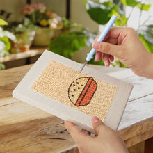 Afbeelding in Gallery-weergave laden, Punch Needle Set (4 stuks) met frames - Streetfood 2