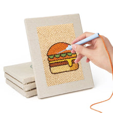 Afbeelding in Gallery-weergave laden, Punch Needle Set (4 stuks) met frames - Streetfood 2