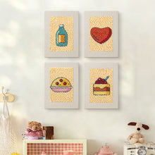 Afbeelding in Gallery-weergave laden, Punch Needle Set (4 stuks) met frames - Heerlijke Favorieten 2