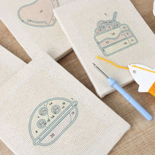 Afbeelding in Gallery-weergave laden, Punch Needle Set (4 stuks) met frames - Heerlijke Favorieten 2