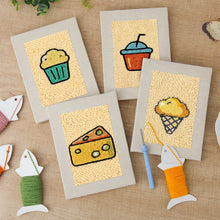 Afbeelding in Gallery-weergave laden, Punch Needle Set (4 stuks) met frames - Heerlijke Hapjes Collectie 2
