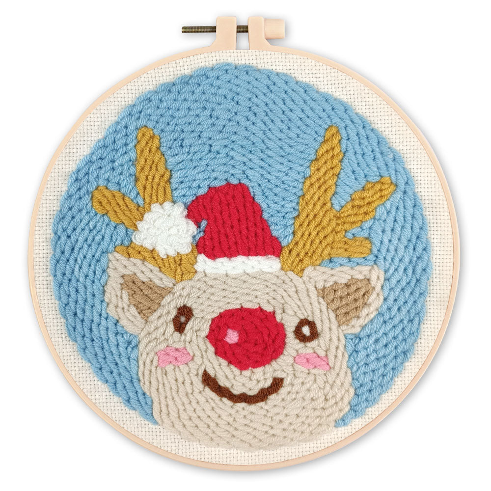 Punch Needle pakket Roodneus Rendier