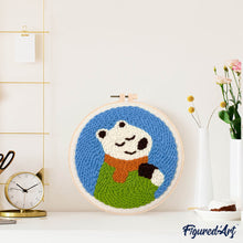 Afbeelding in Gallery-weergave laden, Punch Needle pakket Vrolijke ijsbeer