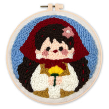 Afbeelding in Gallery-weergave laden, Punch Needle pakket Kleine Elzasser met bloemen