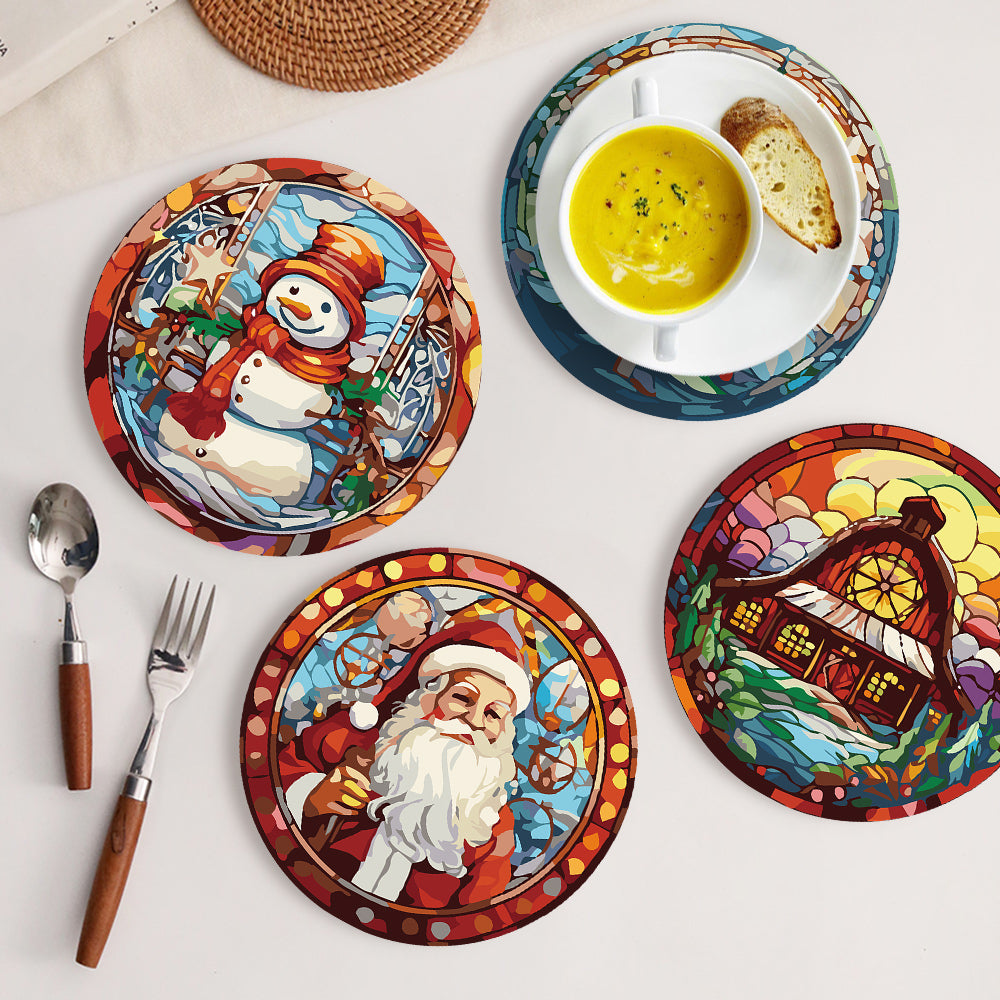 Schilderen op Nummer Tafelloperset 20 cm (6 stuks) - Creatief Kerstcadeau