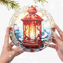 Afbeelding in Gallery-weergave laden, Schilderen op Nummer Placemat Sets 20 cm (6 stuks) - Peperkoekhuis, Kerstboom en Winterontwerpen