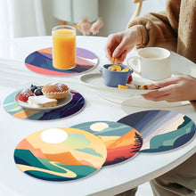 Afbeelding in Gallery-weergave laden, Schilderen op Nummer Placemat Sets 20 cm (6 stuks) - Uitzicht op de Natuur