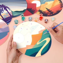 Afbeelding in Gallery-weergave laden, Schilderen op Nummer Placemat Sets 20 cm (6 stuks) - Uitzicht op de Natuur