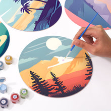 Afbeelding in Gallery-weergave laden, Schilderen op Nummer Placemat Sets 20 cm (6 stuks) - Uitzicht op de Natuur
