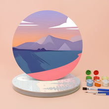 Afbeelding in Gallery-weergave laden, Schilderen op Nummer Placemat Sets 20 cm (6 stuks) - Uitzicht op de Natuur