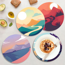 Afbeelding in Gallery-weergave laden, Schilderen op Nummer Placemat Sets 20 cm (6 stuks) - Uitzicht op de Natuur