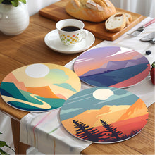 Afbeelding in Gallery-weergave laden, Schilderen op Nummer Placemat Sets 20 cm (6 stuks) - Uitzicht op de Natuur