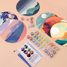 Afbeelding in Gallery-weergave laden, Schilderen op Nummer Placemat Sets 20 cm (6 stuks) - Uitzicht op de Natuur