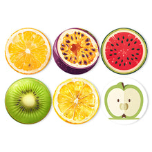 Afbeelding in Gallery-weergave laden, Schilderen op Nummer Placemat Sets 20 cm (6 stuks) - Tropische Fruitplakken