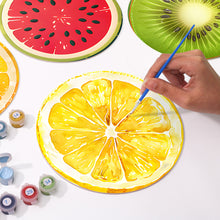 Afbeelding in Gallery-weergave laden, Schilderen op Nummer Placemat Sets 20 cm (6 stuks) - Tropische Fruitplakken