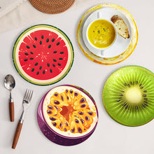 Afbeelding in Gallery-weergave laden, Schilderen op Nummer Placemat Sets 20 cm (6 stuks) - Tropische Fruitplakken