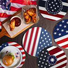 Afbeelding in Gallery-weergave laden, Schilderen op Nummer Placemat Sets 20 cm (6 stuks) - Amerikaanse Vlag