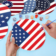 Afbeelding in Gallery-weergave laden, Schilderen op Nummer Placemat Sets 20 cm (6 stuks) - Amerikaanse Vlag