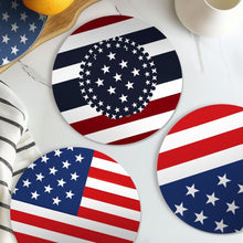 Afbeelding in Gallery-weergave laden, Schilderen op Nummer Placemat Sets 20 cm (6 stuks) - Amerikaanse Vlag