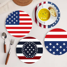 Afbeelding in Gallery-weergave laden, Schilderen op Nummer Placemat Sets 20 cm (6 stuks) - Amerikaanse Vlag