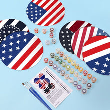 Afbeelding in Gallery-weergave laden, Schilderen op Nummer Placemat Sets 20 cm (6 stuks) - Amerikaanse Vlag