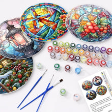 Afbeelding in Gallery-weergave laden, Schilderen op Nummer Placemat Sets 20 cm (4 stuks) - Vakantie en Natuur